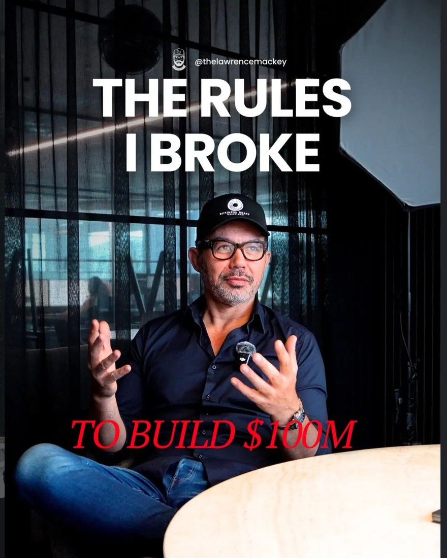 Lawrence Mackey talking about the rules he broke