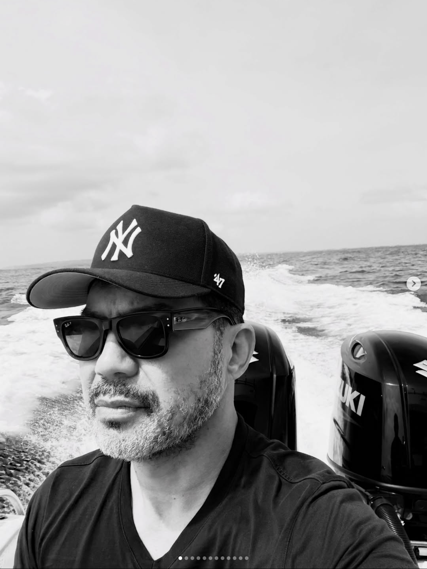 Lawrence Mackey on the water